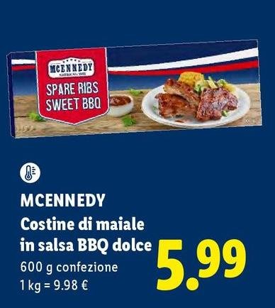 Mcennedy - Costine Di Maiale In Salsa Bbq Dolce