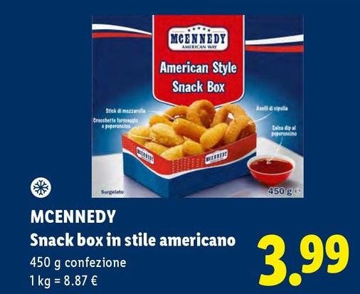 Mcennedy - Snack Box In Stile Americano