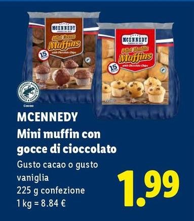Mcennedy - Mini Muffin Con Gocce Di Cioccolato