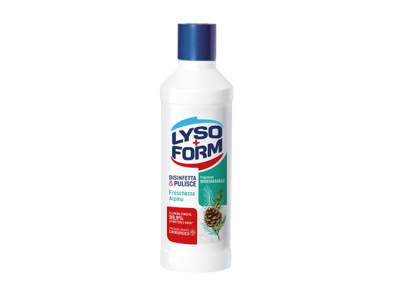 Detergente per pavimenti con disinfettante