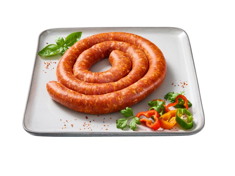Salsiccia luganega piccante