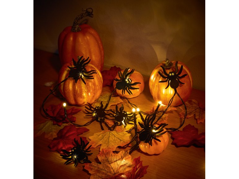 Catena luminosa LED o Ragnatela LED "Halloween"