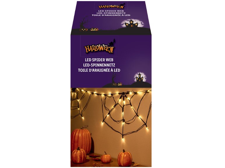 Catena luminosa LED o Ragnatela LED "Halloween"