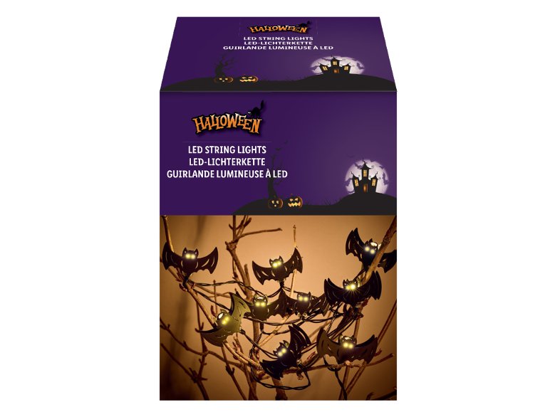 Catena luminosa LED o Ragnatela LED "Halloween"