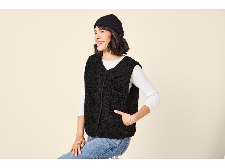 Gilet teddy da donna