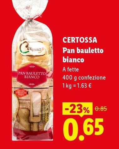Certossa - Pan Bauletto Bianco