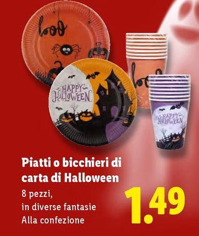 Piatti O Bicchieri Di Carta Di Halloween