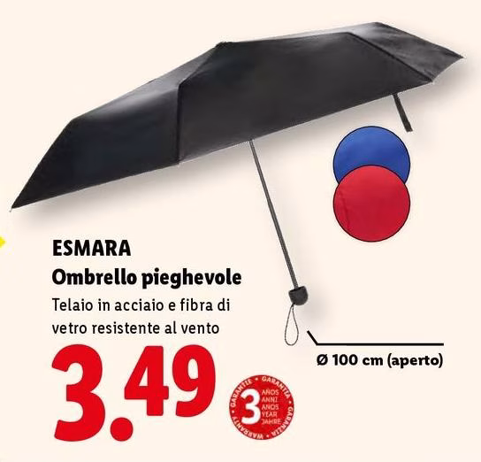 Esmara - Ombrello Pieghevole