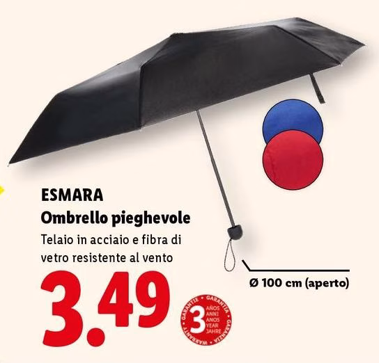Esmara - Ombrello Pieghevole