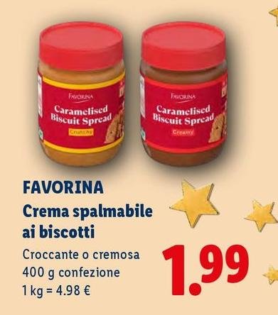 Favorina - Crema Spalmabile Ai Biscotti