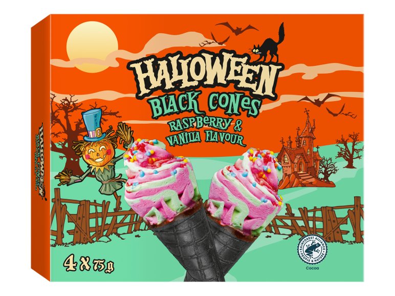 Coni gelato neri