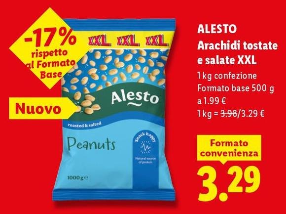Alesto - Arachidi Tostate E Salate Xxl