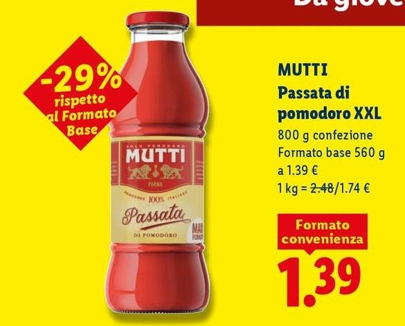 Mutti - Passata Di Pomodoro Xxl