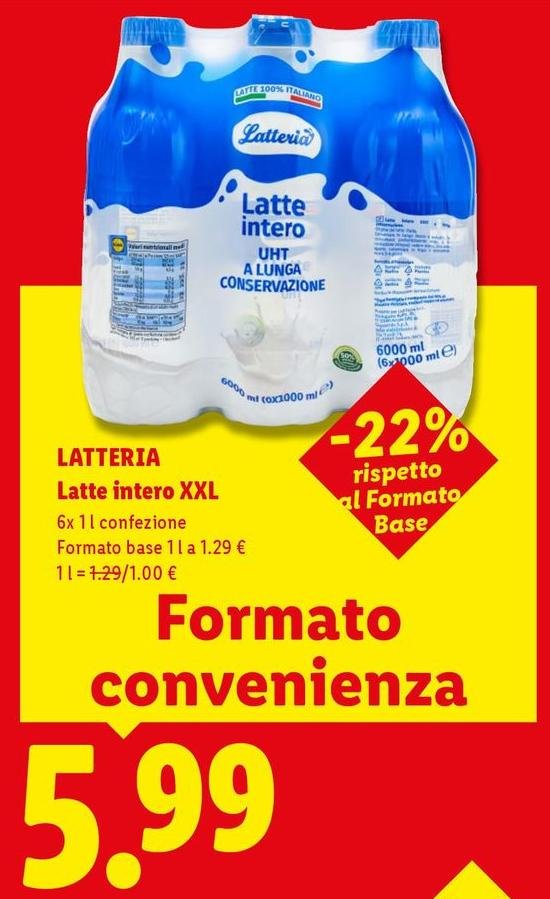 Latteria ovaro - Latte Intero Xxl