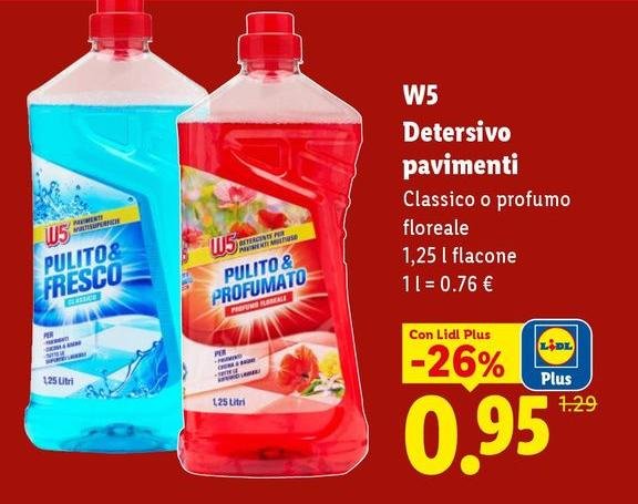 W5 - Detersivo Pavimenti