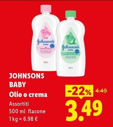 Johnson's Baby - Olio O Crema