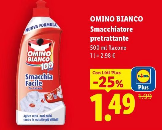Omino Bianco - Smacchiatore Pretrattante