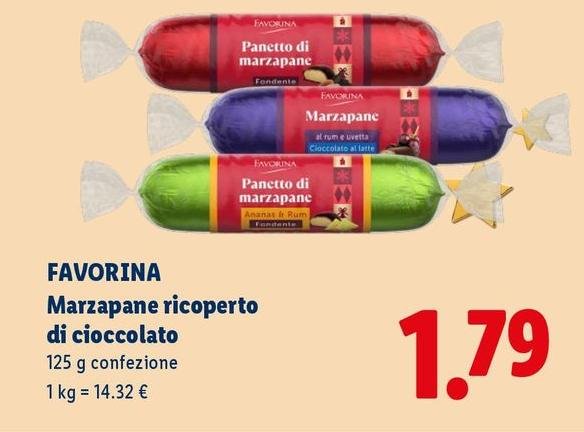 Favorina - Marzapane Ricoperto Di Cioccolato
