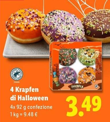4 Krapfen Di Halloween