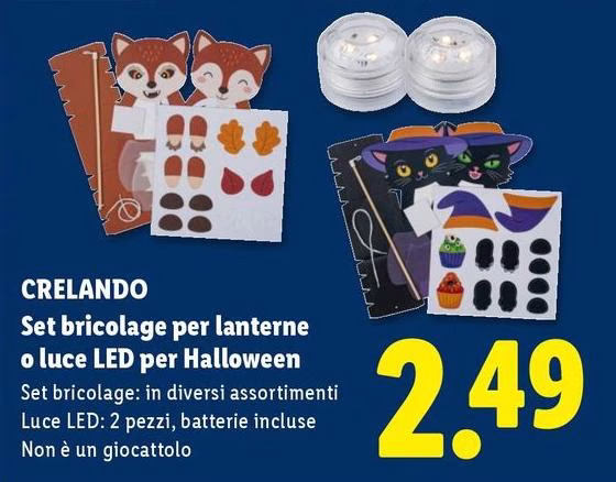 Crelando - Set Bricolage Per Lanterne O Luce Led Per Halloween