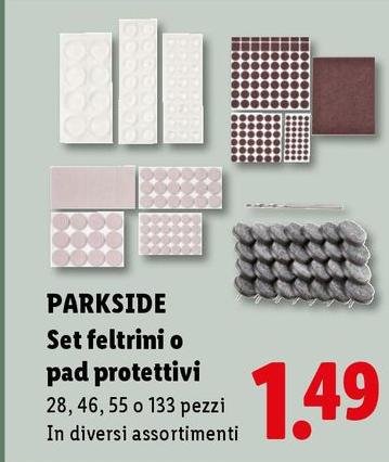 Parkside - Set Feltrini O Pad Protettivi
