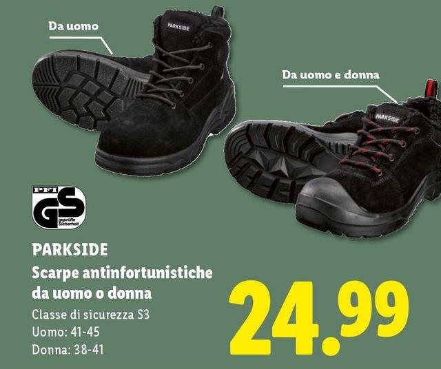 Parkside - Scarpe Antinfortumistiche Da Uomo O Donna