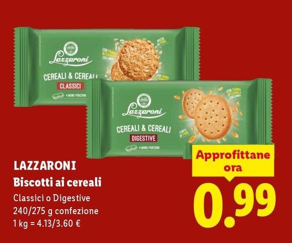 Lazzaroni - Biscotti Ai Cereali