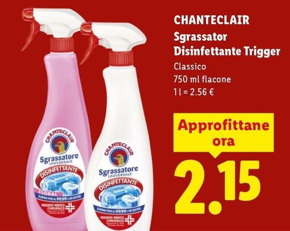 Chanteclair - Sgrassator Disinfettante Trigger