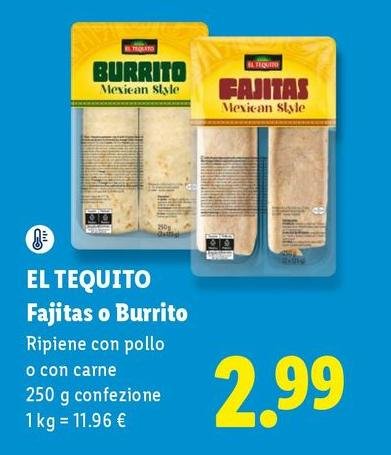 El tequito - Fajitas O Burrito