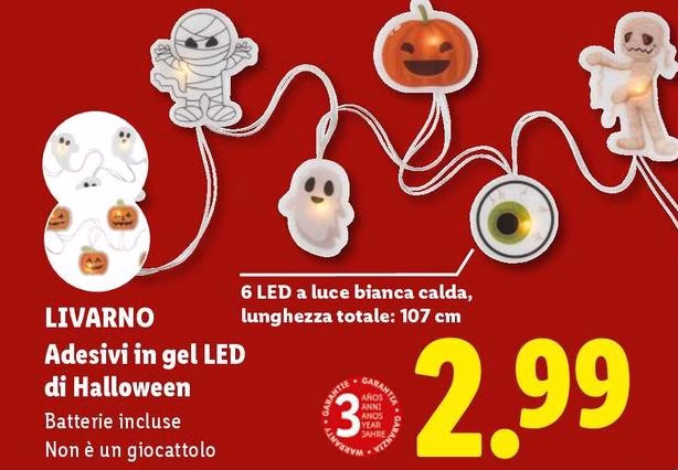 Luce - Adietivi In Gel Led Di Halloween