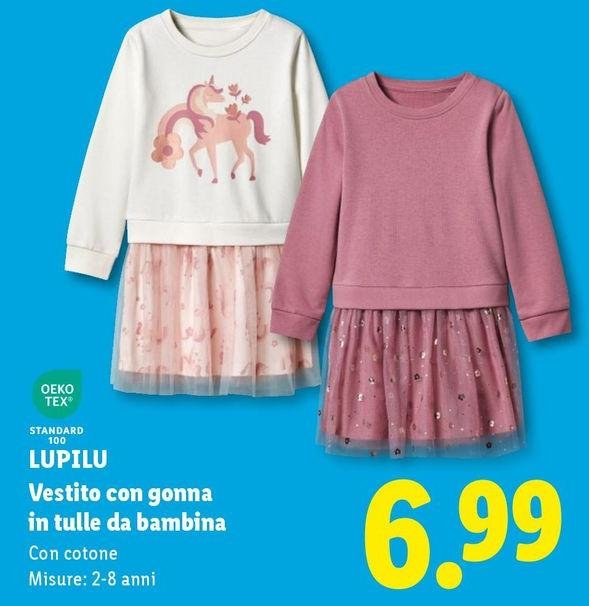 Oeko Tex - Vestito Con Gonna In Tulle Da Bambina
