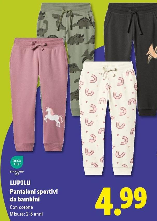 Oeko Tex - Pantaloni Sportivi Da Bambini