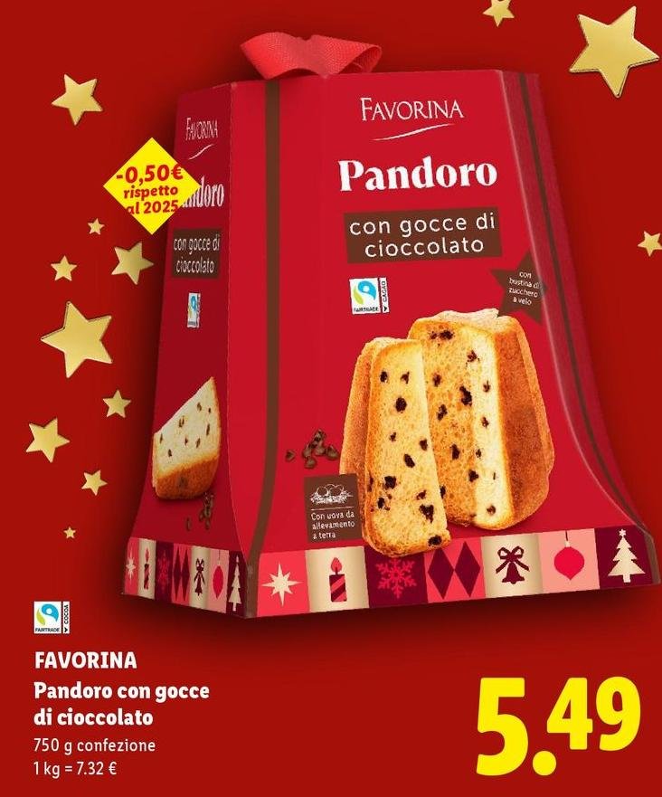 Favorina - Pandoro Con Gocce Di Cioccolato