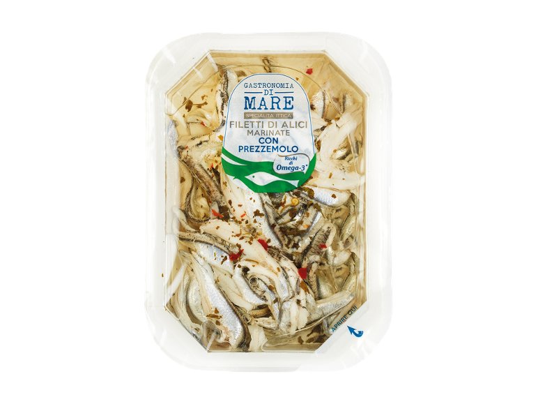 Filetti di alici marinate con prezzemolo