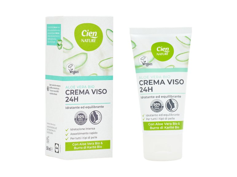 Crema viso 24H aloe vera Bio