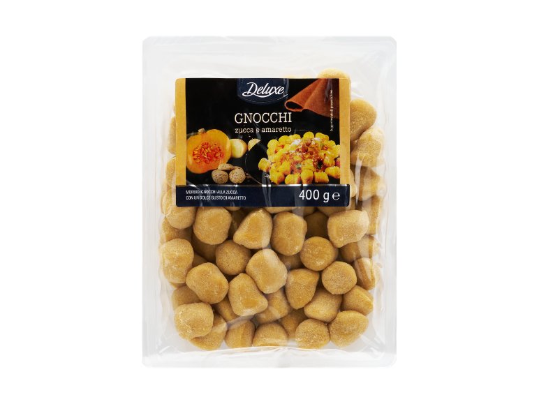 Gnocchi di patate con zucca e amaretto