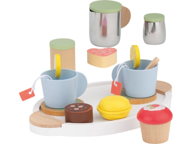 Set accessori in legno per cucina giocattolo