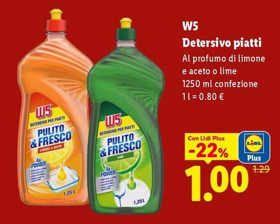 W5 - Detersivo Piatti
