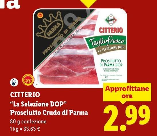 Citterio - "La Selezione DOP" Prosciutto Crudo Di Parma