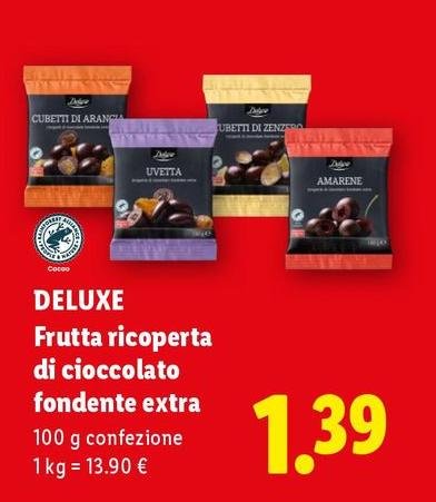 Deluxe - Frutta Ricoperta Di Cioccolato Fondente Extra