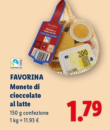 Favorina - Monete Di Cioccolato Al Latte
