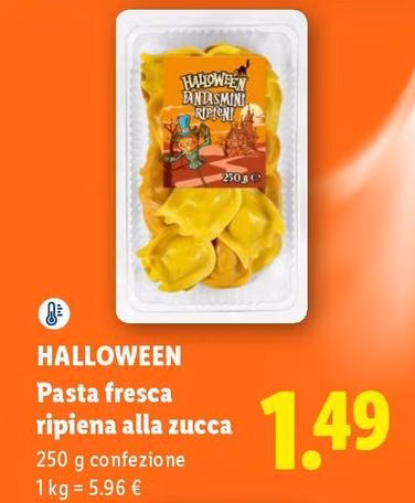Halloween - Pasta Fresca Ripiena Alla Zucca