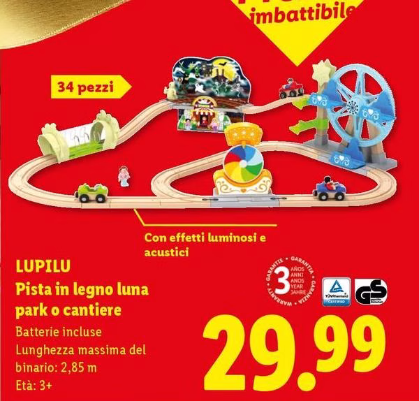 Lupilu - Pista In Legno Luna Park O Cantiere