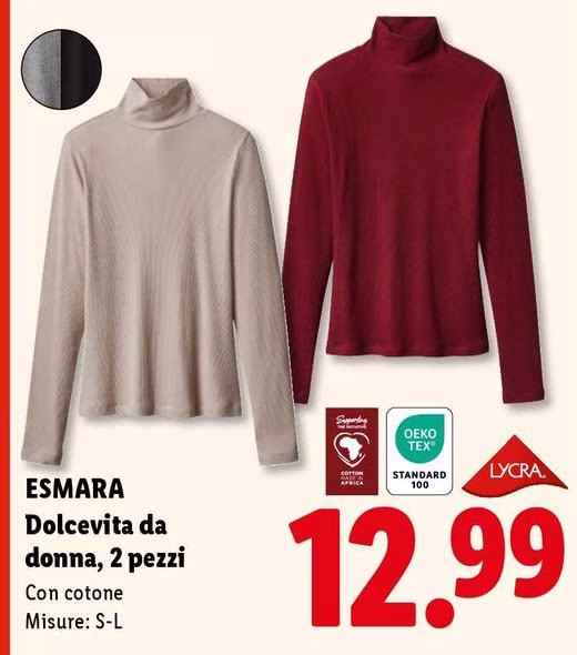 Esmara - Dolcevita Da Donna, 2 Pezzi