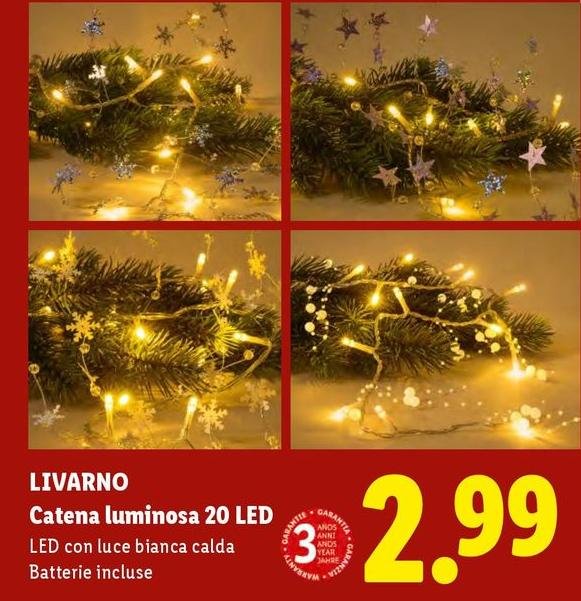 Livarno - Catena Luminosa 20 Led