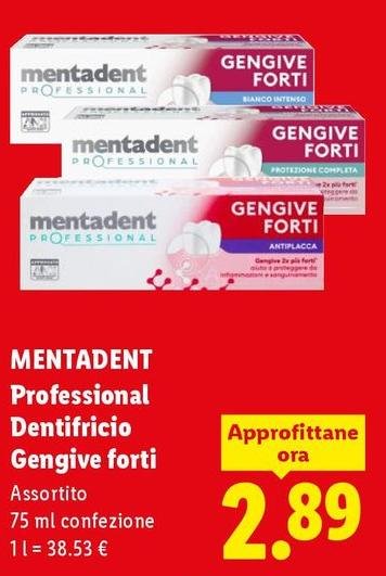 Mentadent - Professional Dentifricio Gengive Forti
