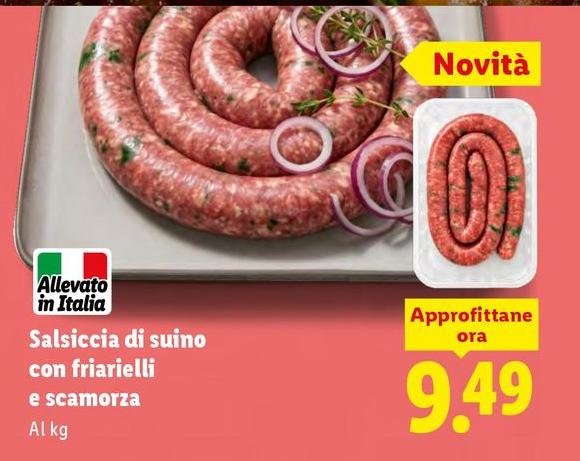 Salsiccia Di Suino Con Friarielli E Scamorza