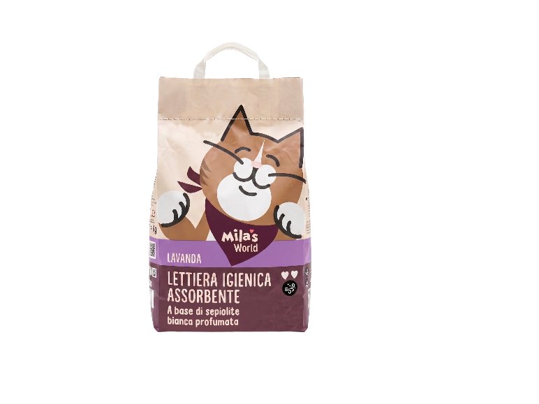 Lettiera assorbente profumata per gatti