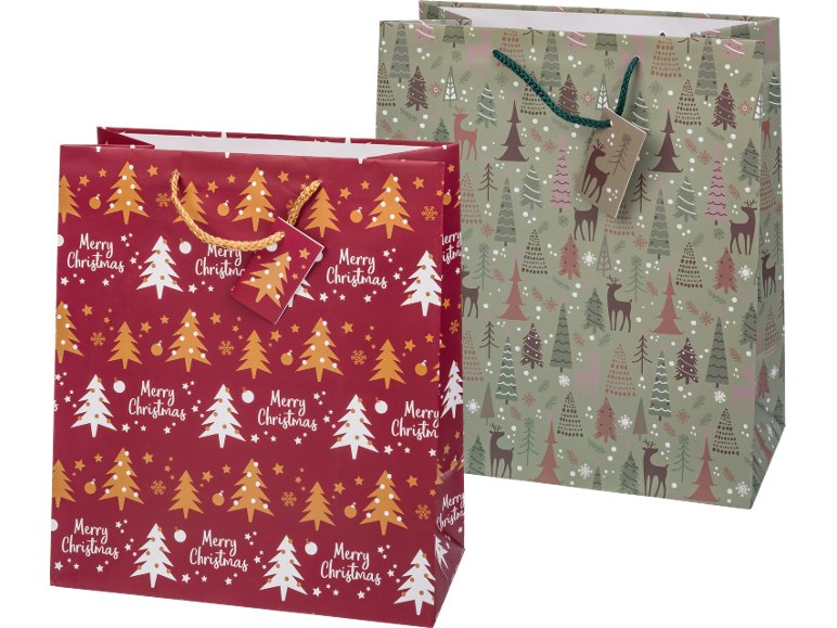 Set sacchetti regalo, 2, 4 o 6 pezzi