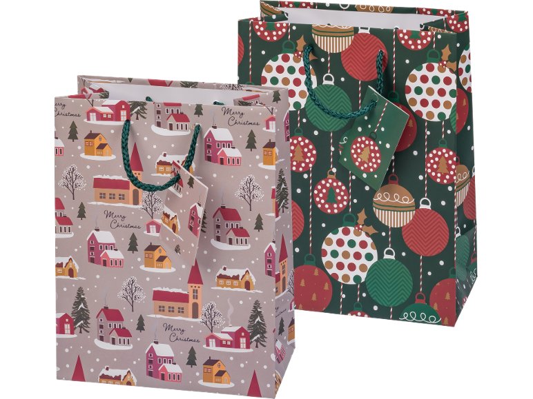 Set sacchetti regalo, 2, 4 o 6 pezzi